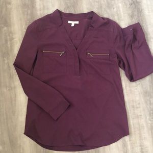Purple blouse by Banana Republic